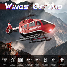 Load image into Gallery viewer, DEERC Remote Control Helicopter, Rescue RC Helicopter Toy with LED Lights, 2 Batteries, Altitude Hold &amp; 2.4GHz Stable Control, Realistic Rescue Design, Ideal Gift for Kids and Adults
