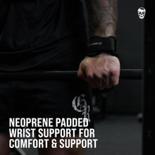 Load image into Gallery viewer, Gymreapers Weight Lifting Grips (Pair)  (Black, Medium)
