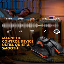 Load image into Gallery viewer, ESL Under Desk Elliptical - Portable Leg Exerciser for Seniors, Assembled Seated Elliptical with Remote Control, LCD Display Electric Elliptical Trainers with Traction Straps

