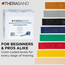 Load image into Gallery viewer, THERABAND Resistance Band, Silver, Super Heavy, 50-Yard Roll, Elastic Band for Strength-Silver

