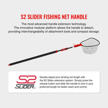 Load image into Gallery viewer, EGO S2 Slider Reach Fishing Landing Net, Large Clear Rubber Mesh
