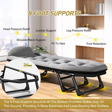Load image into Gallery viewer, Camping Cot - Heavy Duty Portable Folding Bed with Cushion &amp; Pillow for Comfortable Sleep, Perfect for Outdoor Recreation and Camping Adventures
