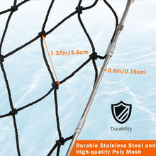 Load image into Gallery viewer, QualyQualy 4 Set Castable Crab Trap Kit, Foldable Crabbing Net with Rope &amp; Bait Clip, Crab Snare/Pots/Traps for Blue Crabs, Dungeness, Crawfish Portable Crabbing Equipment
