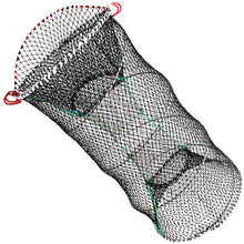 Load image into Gallery viewer, Drasry Crab Trap Bait Lobster Crawfish Shrimp Portable Folded Cast Net Magic Collapsible Fishing Traps Nets Accessories for Blue Crabs 2PCS（37.4IN * 19.6） Black (0.66 in Mesh)
