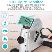 Load image into Gallery viewer, Vive Under Desk Bike Pedal Exerciser - Multicolored
