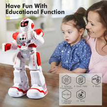 Load image into Gallery viewer, RC Smart Robot Toys for Kids, Intelligent Programmable Robot with Infrared Controller, Gesture Sensing, Singing, Dancing (Red)
