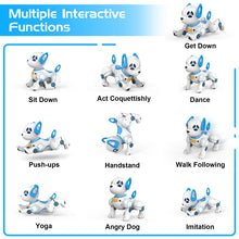 Load image into Gallery viewer, Remote Control Robot Dog Toy, RC Programmable Smart Interactive Robotic Pet, RC Stunt Robot Toy Imitates Animals Music
