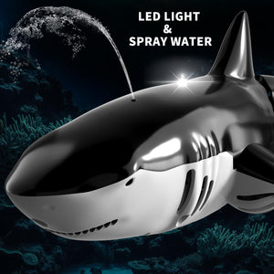 2.4Ghz Remote Control Shark Toys for Boys Kids, 1:18 Scale High Simulation Shark for Pool, Electric RC Shark Fish Toys