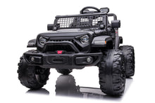Load image into Gallery viewer, 2 Seaters Kids Ride On Truck with Remote Control, 24V 9Ah 20&quot; Large Seat + 15.5&quot; Large Wheels, Electric Riding Car, Black
