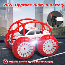 Load image into Gallery viewer, Amphibious Remote Control Car, Rechargeable RC Cars Toy 360° Flips Rotation Stunt Crawler 15KM/H 4WD All Terrain
