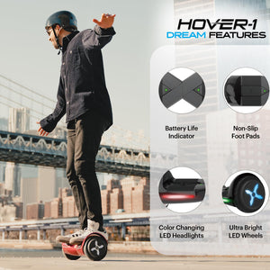 Electric Self Balancing Hoverboard with 7 mph Max Speed, Dual 200W scooterstors, 6 Mile Range, and 6.5” Wheels Self Balancing Scooter