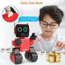 Load image into Gallery viewer, Robot Toy for Kids, Smart RC Robot Kit with Touch and Sound Control Robotics Intelligent Programmable Smart Robot (Red)
