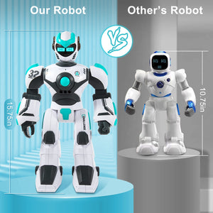 RC Robot Toy for Kids Remote Control Robot Toy, Smart Gesture Sensing Rechargeable & Programmable Robot Walking Dancing