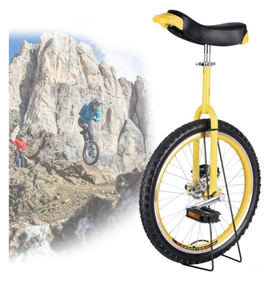 24 Inch Unicycle - Non-Slip Wheels for Outdoor Sports & Fitness - Self-Balance Mountain Tire Riding Bike(Unique Colour,24inches)