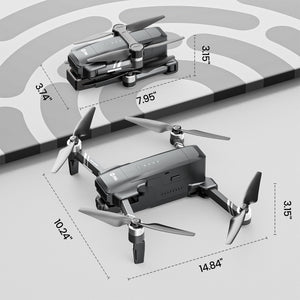 2-Axis Gimbal Drones with Camera for Adults 4K EIS, Integrated Remote ID, 10000 FT Range Transmission, GPS Drone