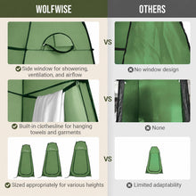 Load image into Gallery viewer, WolfWise Pop Up Shower Tent for Camping Essentials, Compact &amp; Lightweight
