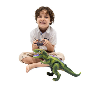 Robot Dinosaur Toy for Kids Boys 3+ Big T rex with Light and Realistic Roaring Sound, Remote Control Walking & Dancing Dinosaur
