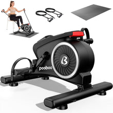 Load image into Gallery viewer, pooboo Under Desk Bike Pedal Exerciser - Black
