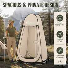 Load image into Gallery viewer, WolfWise Pop Up Shower Tent for Camping Essentials, Compact &amp; Lightweight
