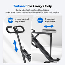 Load image into Gallery viewer, Squat Machine, MERACH R07 2 in 1 Squat Rowing Machine - Black
