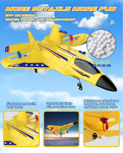 Load image into Gallery viewer, Rechargeable Batteries Easy to Fly RC airplane Toy for Kids Boys Adults Beginners (Yellow)
