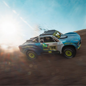 RC Truck Mojave GROM 4x4 Smart Small Scale Desert Truck, RTR (with Battery and Charger Included) Blue/White ARA2104T2