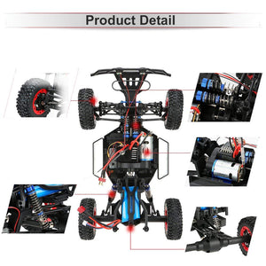 1:12 Scale Remote Control Car,4WD Top Speed 50 Km/h Electric Toy Off Road 2.4GHz RC Monster Vehicle Truck Crawler