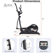 Load image into Gallery viewer, Sunny Health &amp; Fitness Heavy-Duty Smart Elliptical Trainer - Black
