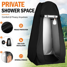 Load image into Gallery viewer, Portable Camping Shower Kit with Privacy Tent Heated Water Outdoor Shower
