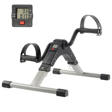 Load image into Gallery viewer, Under Desk Bike Pedal Exerciser with Calorie Tracker and Adjustable Resistance - Gray
