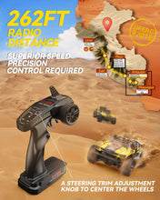 Load image into Gallery viewer, 1:10 Large Remote Control Truck with Lights, Fast Short Course RC Car, 48 km/h 4x4 Off-Road Hobby Grade Toy Monster Crawler
