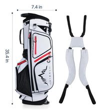Load image into Gallery viewer, GoHimal 14-Way Lightweight Golf Stand Bag with Multiple Pockets White
