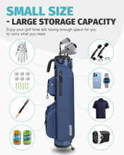 Load image into Gallery viewer, Findway 3 Way Small Golf Bag, Lightweight Pitch and Putt Golf Bag with Stand, Hard Shell Reinforced Base, Par 3 Golf Stand Bag for Extra Storage in a Smaller Size, Golf Gifts for Men and Women
