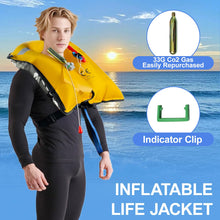 Load image into Gallery viewer, VOGUCCLO | Manual Inflatable Life Jacket for Adults| Supports up to 330 lbs
