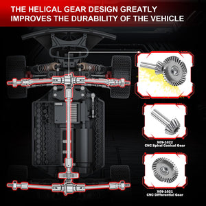 1/14 RC Brushless Cars for Adult Speed 50 MPH，RC Short-Course Truck All Terrain Off Road Hobby Electric Off-Road Trucks 4WD