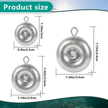 Load image into Gallery viewer, Chiliqi Disc Sinkers Lead Fishing Weight, Coin Sinkers for Saltwater Freshwater Fishing Weight, Surf Fishing Trolling Catfishing Weight Tackle 1oz 2oz 3oz (3oz-24pcs)
