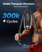 Load image into Gallery viewer, Merach Twister Arm Trainer, 22-440lb Hydraulic Power, Adjustable Home Chest Expander- Blue
