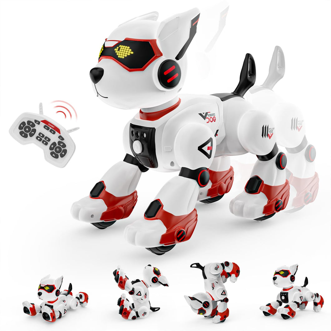 Robot Dog Toys for Kids Remote Control Interactive Robotic Pet Smart Programmable Puppy Electric Intelligent Robo