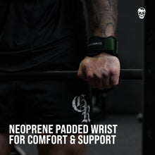 Load image into Gallery viewer, Gymreapers Weight Lifting Grips (Pair)  (Green, Medium)
