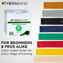Load image into Gallery viewer, THERABAND Resistance Band, Green, Heavy, 50-Yard Roll, Latex, Elastic Band
