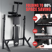Load image into Gallery viewer, ANCHEER 900LBS Weight Bench Set with Squat Rack, Adjustable Bench Press Set with Leg Extension and Leg Curl, Flat Incline Decline Workout Bench for Home Gym Full Body Strength Training
