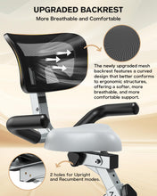Load image into Gallery viewer, Pooboo Folding Exercise Bike, Foldable Fitness Stationary Bike  -Grey
