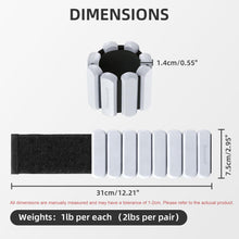Load image into Gallery viewer, Rnnwolf Wrist Ankle Weights for Women Men 2lbs /Pair -(Grey)
