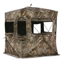 Load image into Gallery viewer, Guide Gear Field General 4-Star Hunting Ground Blind with Snow Support Pole, 1 Man Person Tent, Turkey, Duck, Deer Hunting Gear Equipment Accessories Mossy Oak Country Roots
