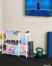Load image into Gallery viewer, FHXZH 3-Tier Dumbbell Rack Stand Only - Adjustable Weight Rack for Home Gym- (White)
