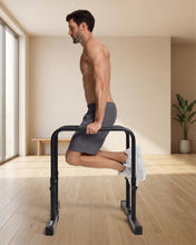 Load image into Gallery viewer, BetterMe Push Up Bars - Steel Parallettes for Calisthenics and Strength Training - Heavy Duty Pushup Bars for L Sits, Handstands and Planche - Stable Push Up Stands for Men
