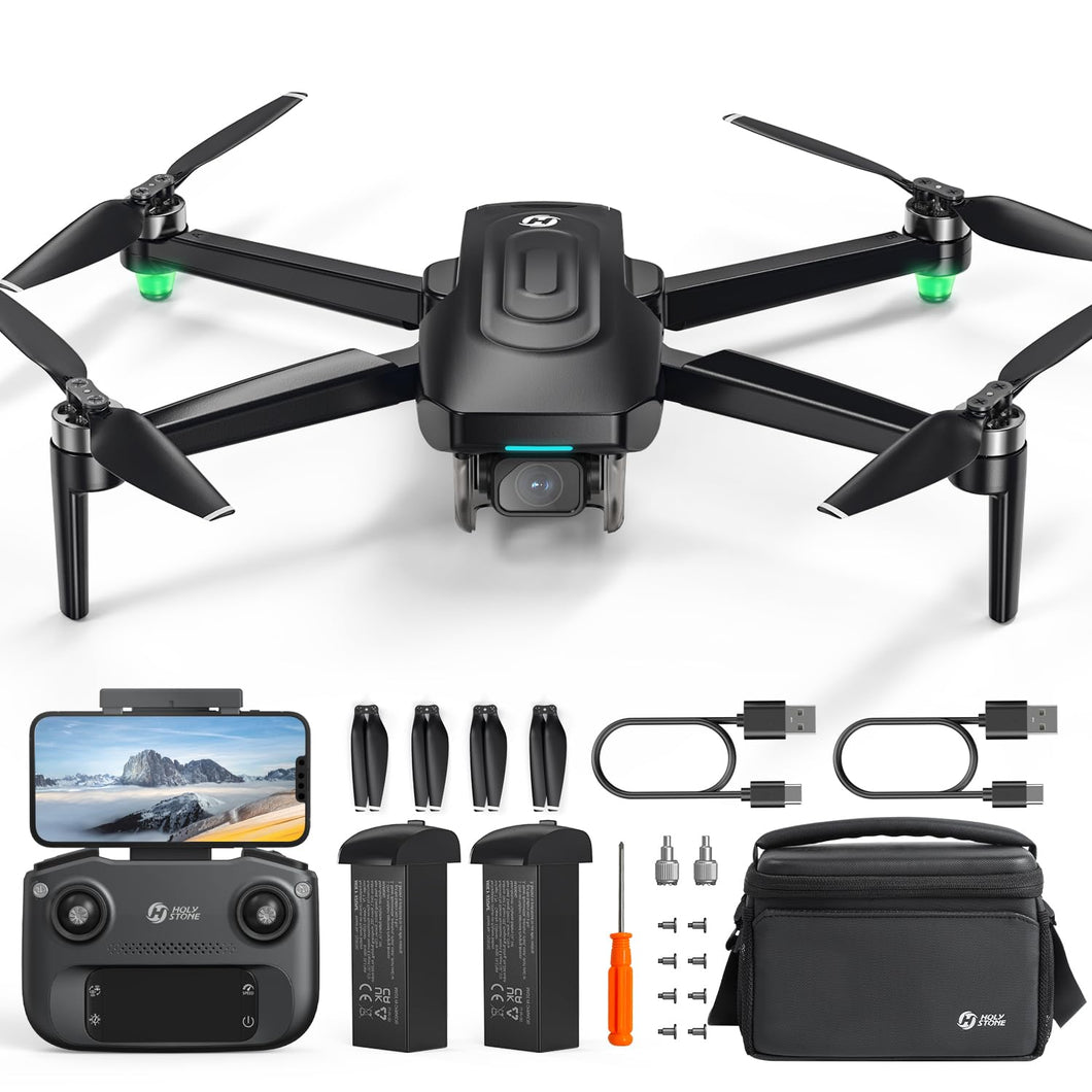 Holy Stone GPS Drone With 4K EIS Camera For Adults, HS175G 249g Foldable RC Quadcopter With Auto Return, Follow Me, 60 Mins Flight Time