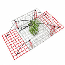 Load image into Gallery viewer, OceanBuilt Bridge Blue Crab Trap &amp; Wire Mesh Drop Net, 15 x 15 x 7 in.
