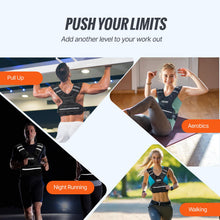 Load image into Gallery viewer, VEVOR Adjustable Weighted Vest, 20-32lb Weight Vest with 6 Ironsand Weights and Reflective Stripe, Body Weight Vest Exercise Set for Men Women, Workout Equipment for Strength Training Running Jogging
