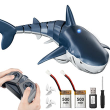 Load image into Gallery viewer, 2.4Ghz Remote Control Shark Toys for Kids 3 4 5 6 7 Years Old, 1:18 Scale High Simulation Shark for Pool, Bath Toys for Toddlers
